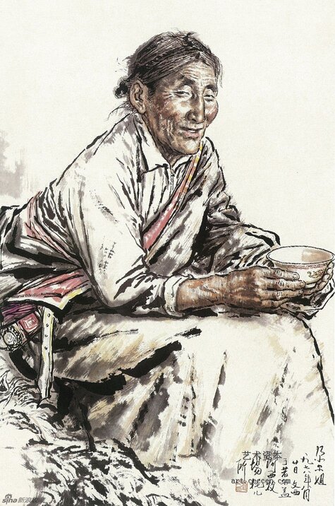 尕尔姐 67.5cm×6464.5cm 1978年